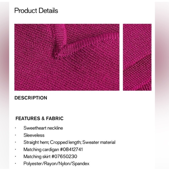 Express Sweetheart Cropped Sweater Cami - Picture 5 of 7